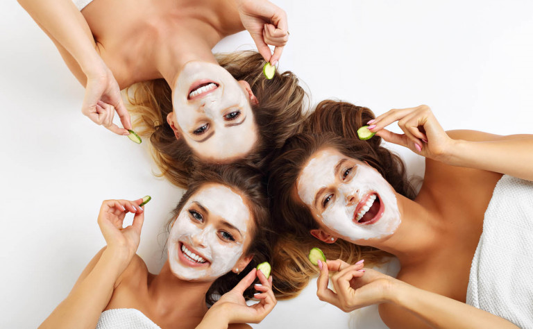 girl with spa treatment