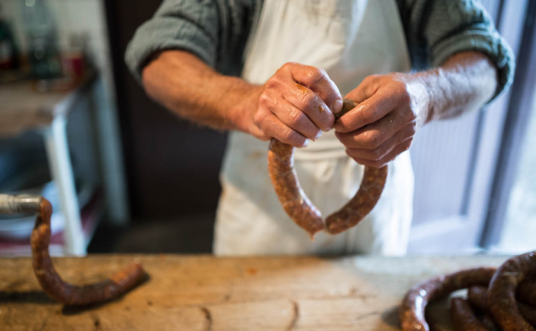 sausage making cook